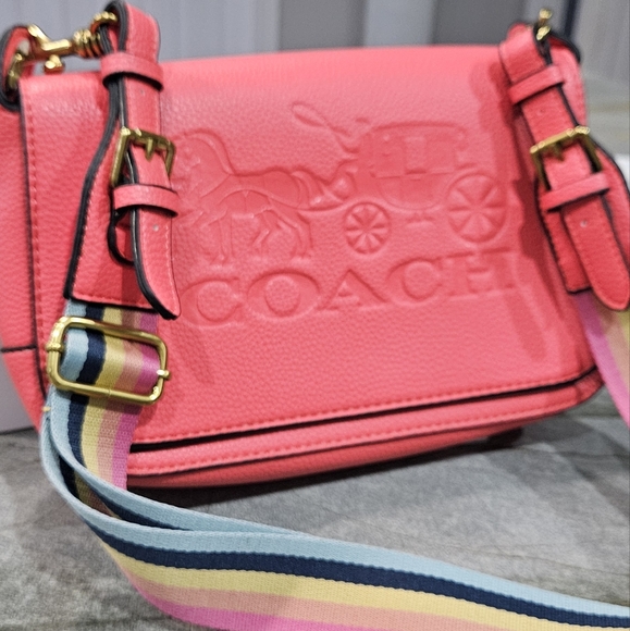 Coach Red Leather Crossbody With Coach Box! NWOT - Picture 14 of 16